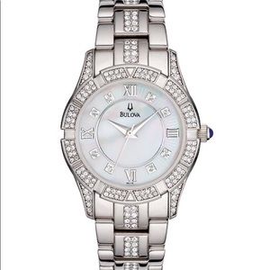 Bulova Silver-Tone Stainless Steel Bracelet Watch